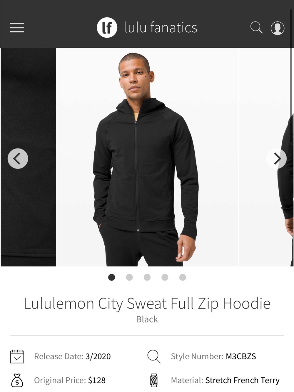 Lululemon PHX SUNS Collab City Sweat Full Zip Hoodie